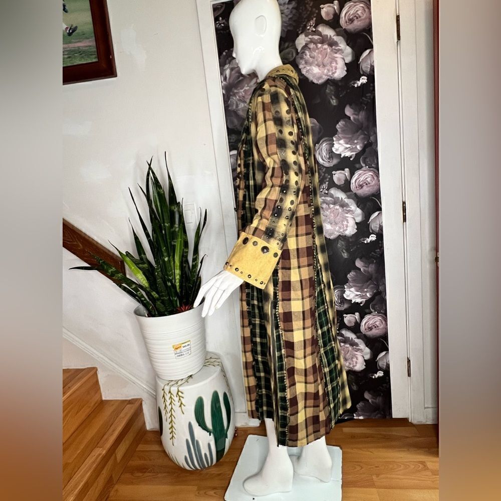 Free People Rodeo Plaid Duster Jacket - Picture 6 of 8